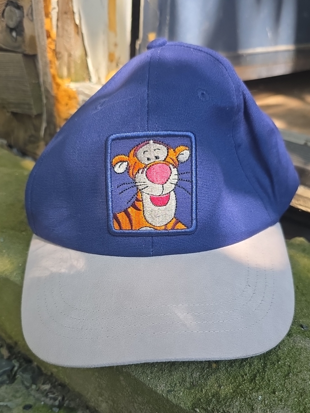Blue and Light Gray Tigger Patch Baseball Cap